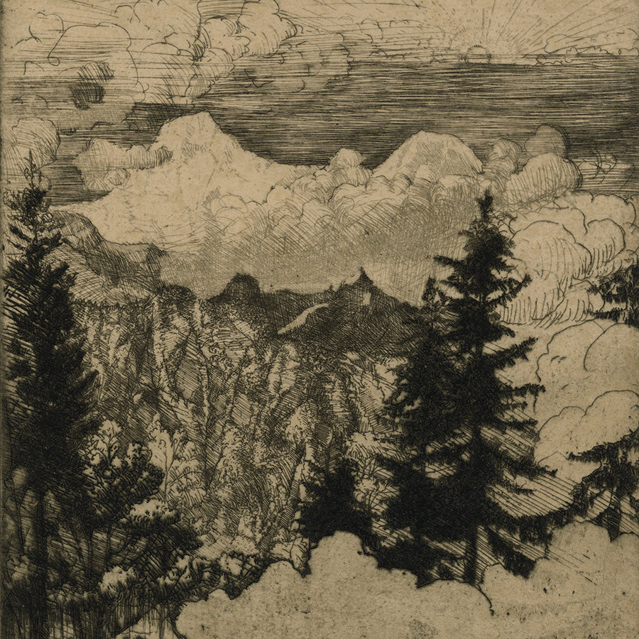 Donald Shaw MacLAUGHLAN - The Twin Pines Switzerland - detail