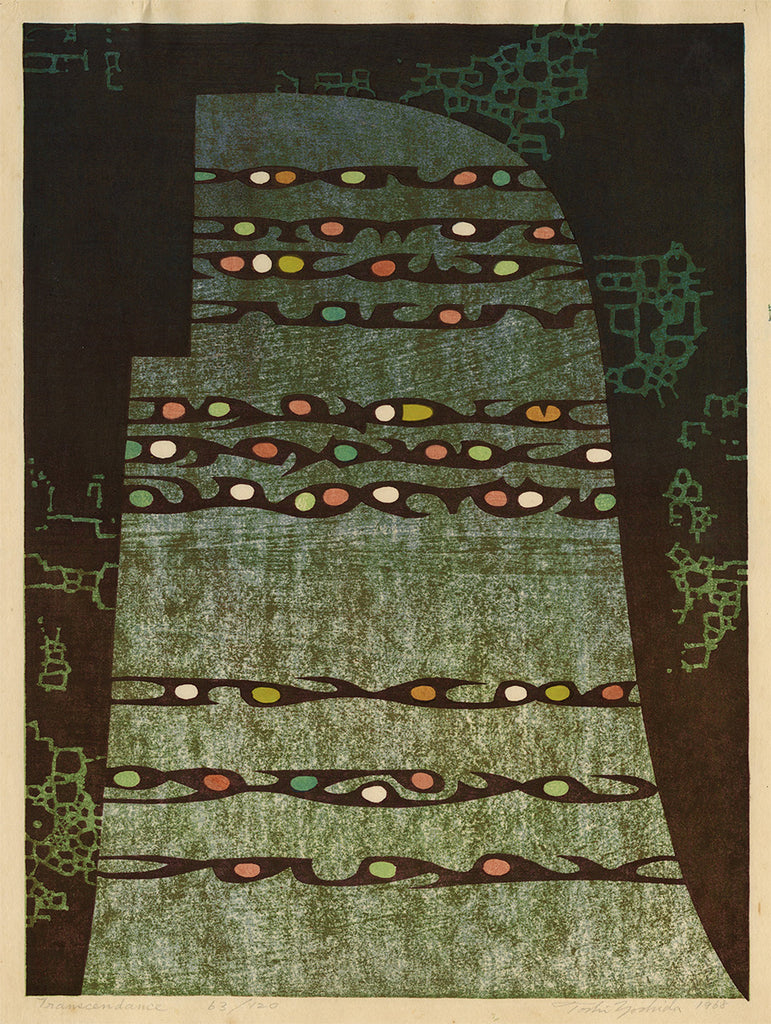 Toshi Yoshida - Transcendance - 1968 - Sosaku-hanga - color