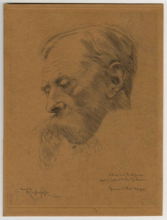 Armand Rassenfosse - Portrait of Emile Verhaeren - main 