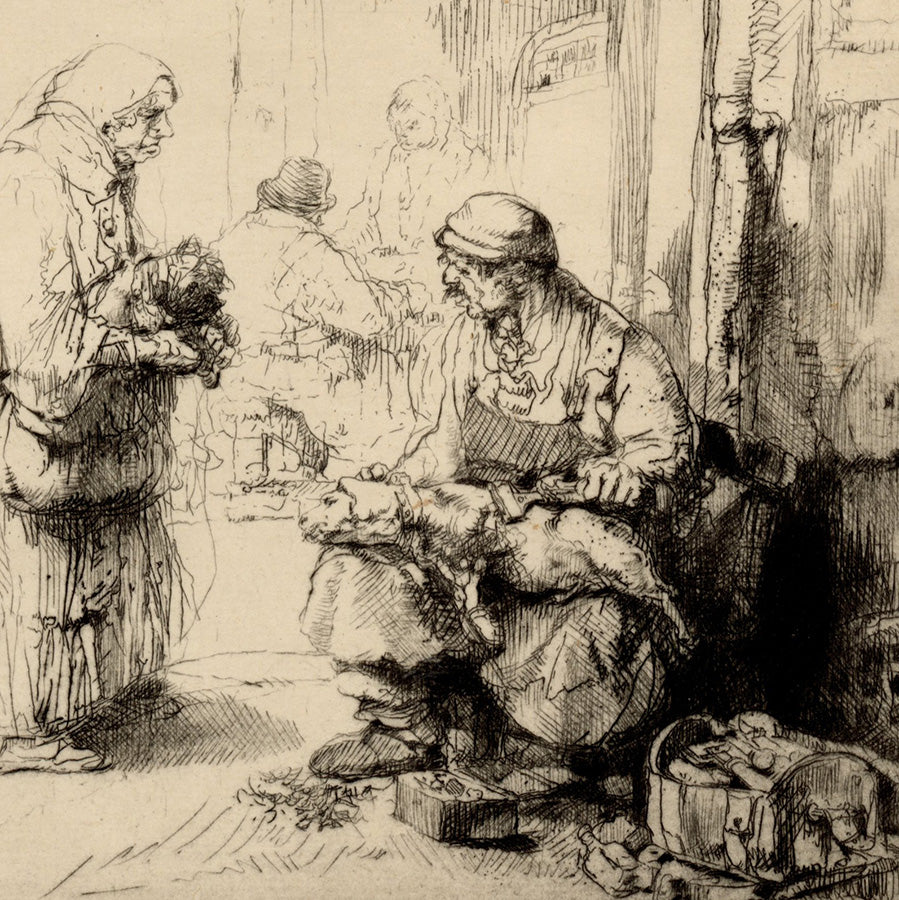 Auguste Brouet - Vendeur de Chiens - Marchand - Dog Shearer - Dog Seller - detail