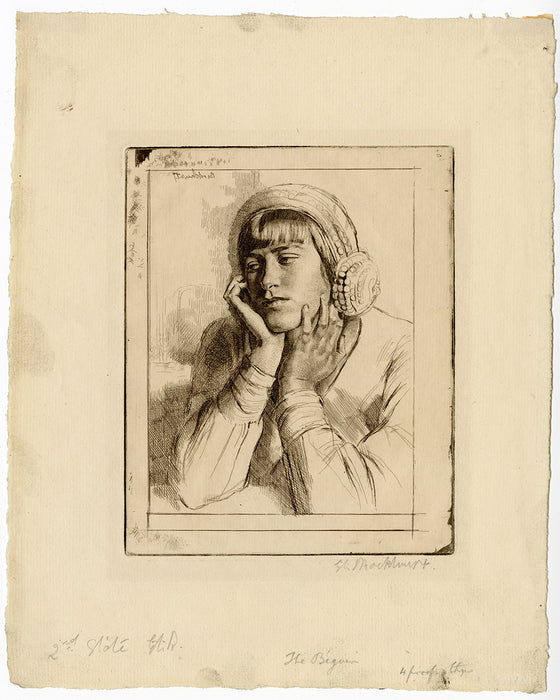Gerald Brockhurst etching