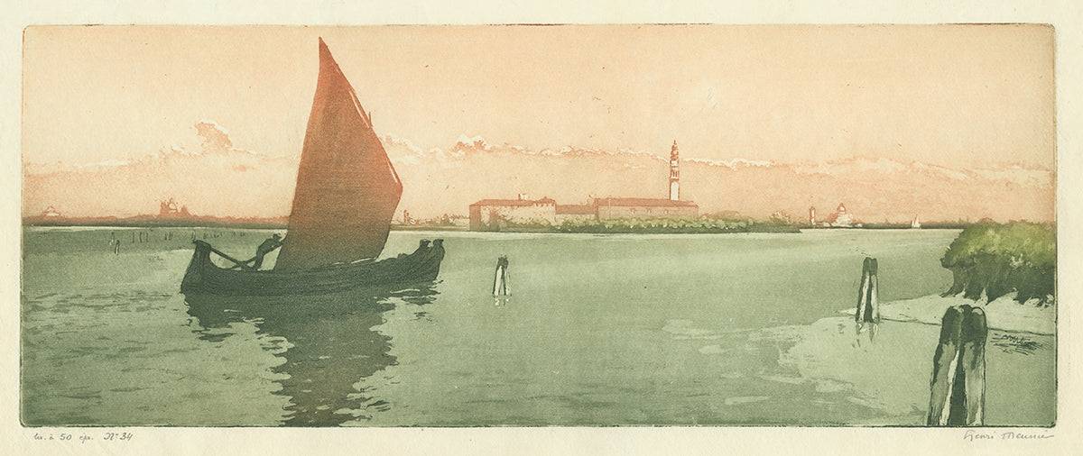 Henri Meunier - Venice Laguna at Sunset - main 