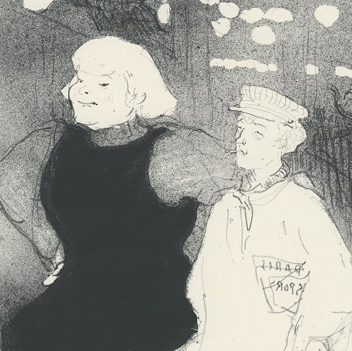 Lithograph - by TOULOUSE-LAUTREC, Henri de - titled: At the Moulin-Rouge: The Franco-Russian Alliance