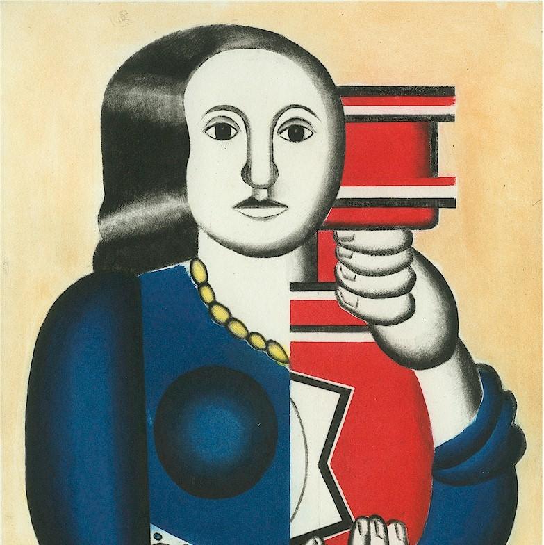 Jacques Villon - Leger, Femme a la Cruche - Woman with a Jar - cubism - aquatint etching - Ginestet & Pouillon E660