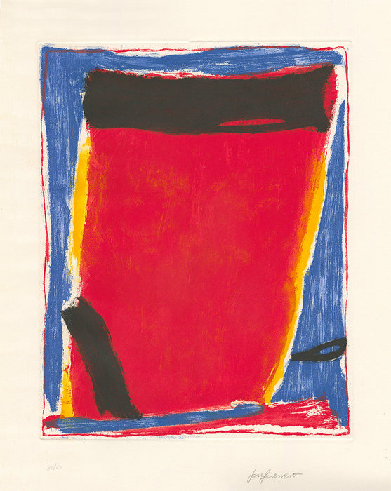José Guerrero - Abstract Composition: Red, Blue, and Yellow - main 