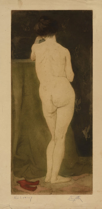 Louis Mcclellan potter - Nude with the Pegasus Wallpaper - main 