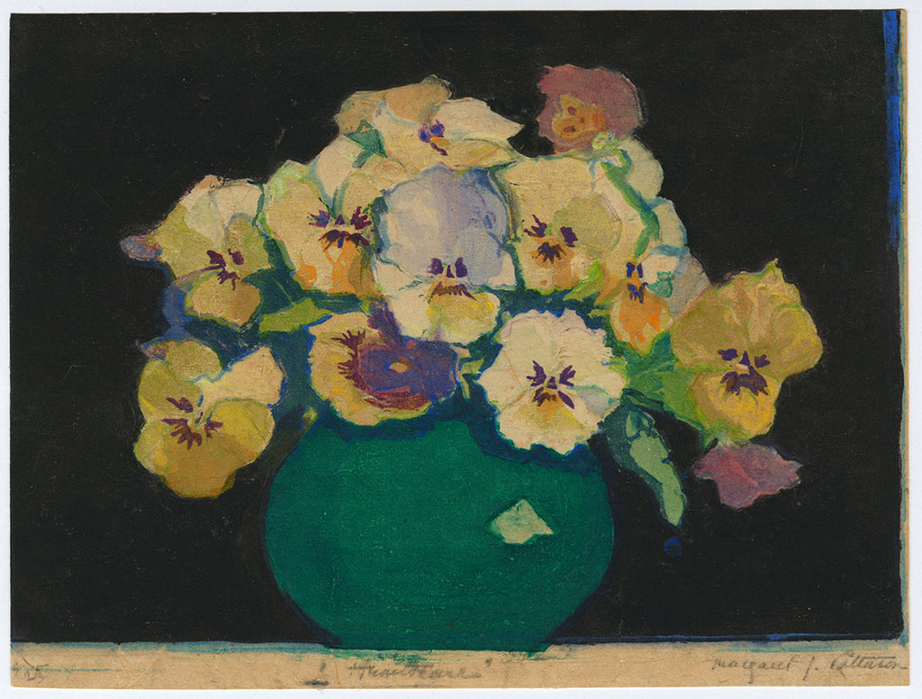 Margaret Patterson (1867-1950) Heartsease Color woodcut, arts and 