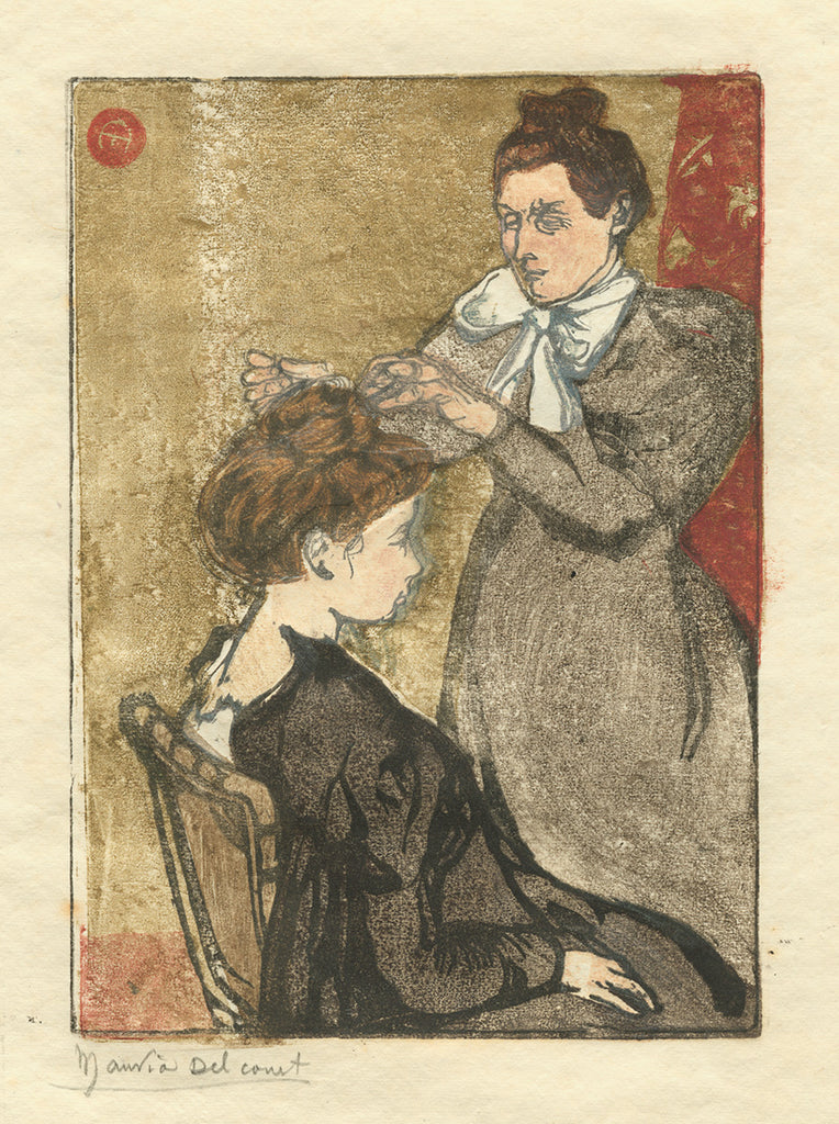 Maurice DELCOURT (1877-1917): Hairdressing — Armstrong Fine Art