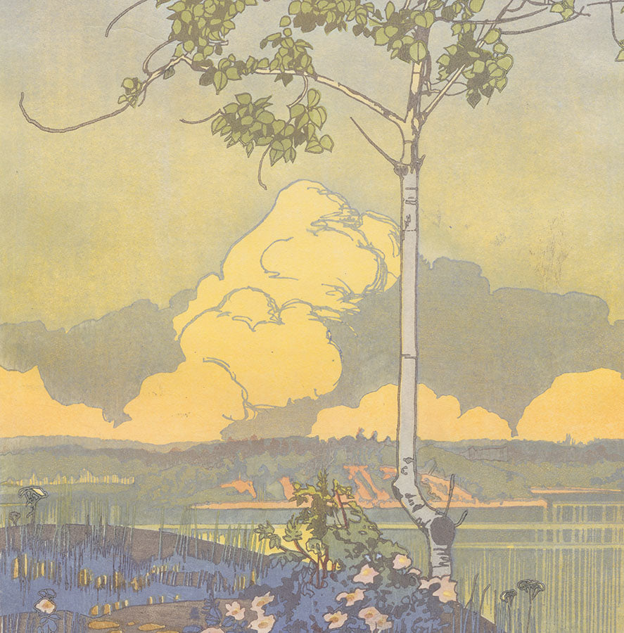 Walter J. PHILLIPS: Norman Bay, Canadian Ukiyo-E Japanese style