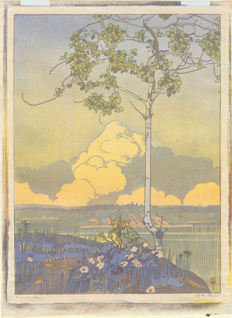 Walter J. PHILLIPS: Norman Bay, Canadian Ukiyo-E Japanese style