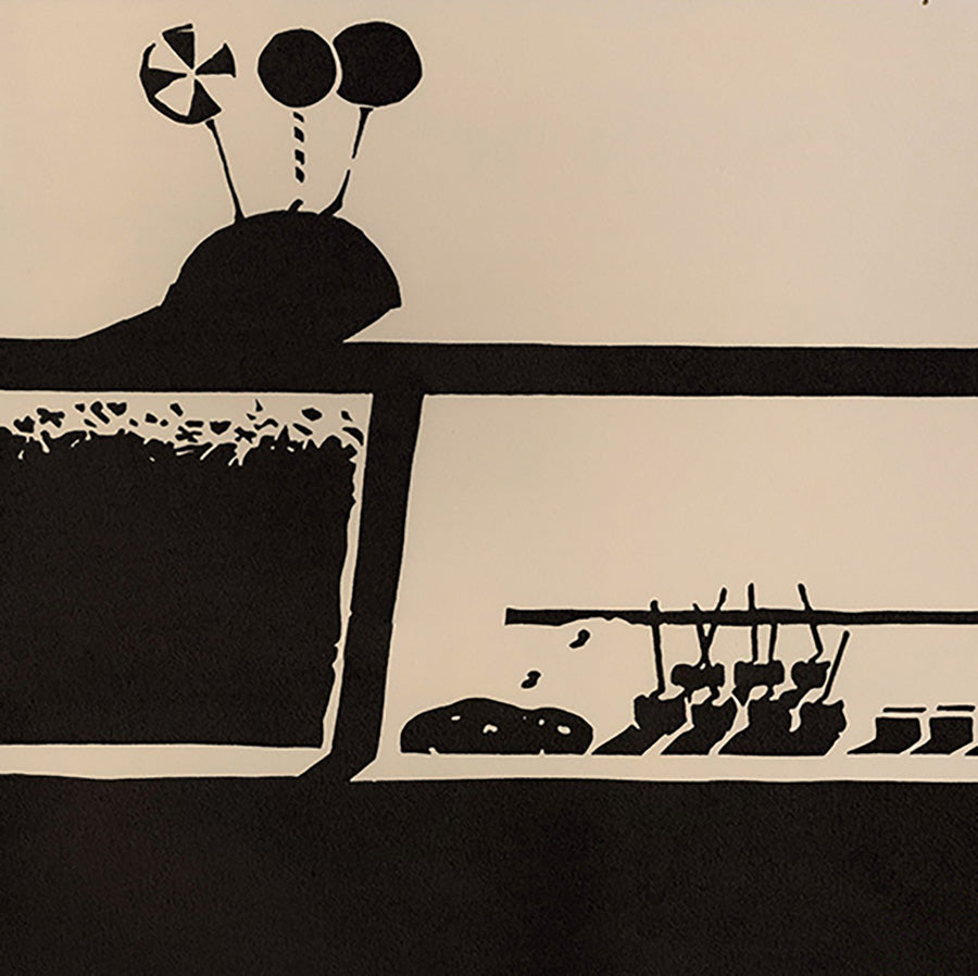 Parasol Press - Wayne Thiebaud -  Candy Counter - Lithograph - detail - 1970
