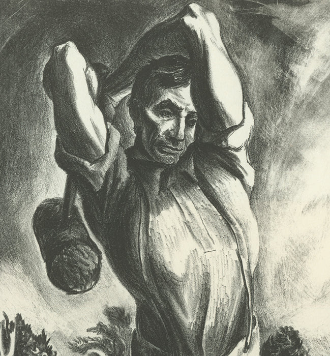 Lithograph - by DANIEL, Lewis C. - titled: Lincoln, an American Symbol