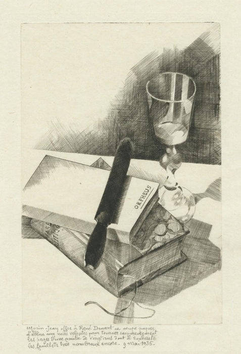 Engraving - by MORIN-JEAN, Born Jean Alexis MORIN - titled: Le Coupe Papier d'Ebene