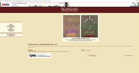 Websites: a history of Armstrong Fine Art online