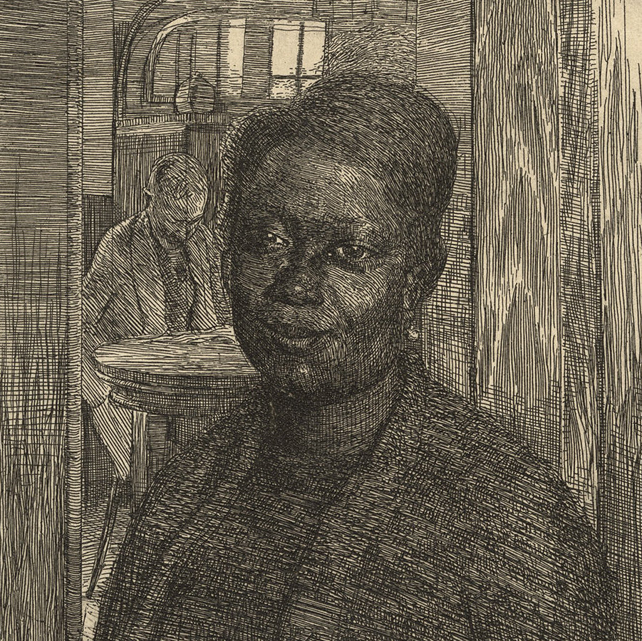 ANONYMOUS - French, XXth century - Portrait of a Woman - 1935 - detail