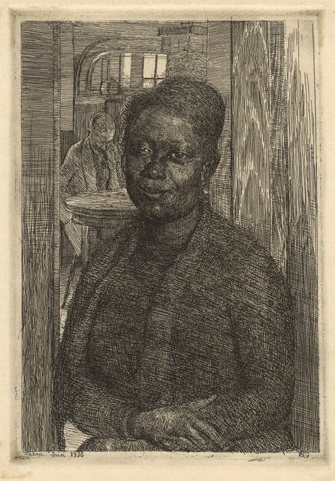 ANONYMOUS Anonymous - Portrait of a Woman, French, XXth century - main 