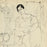 August MOSCA - Seated Woman - Ink drawing on wove paper - 1960 - detail