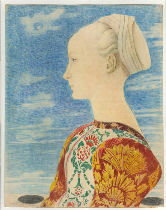 August Mosca - Profile Portrait of a Young Lady - main 