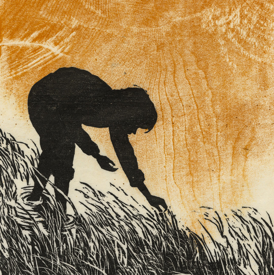 Beatrice BERLIN - Highgate - Color woodcut on thin laid Japan paper - 1967 - detail