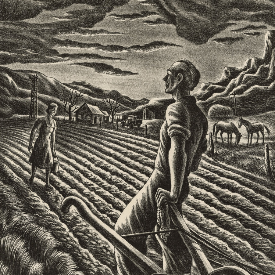 Carlos ANDERSON or ANDRESON - Western Saga - Lithograph - 1943 - detail