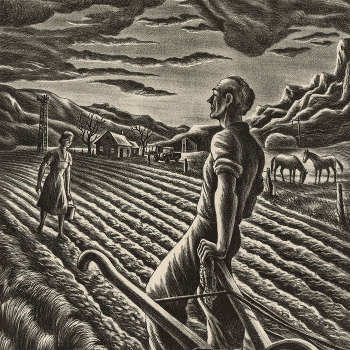 Carlos ANDERSON or ANDRESON - Western Saga - Lithograph - 1943 - detail