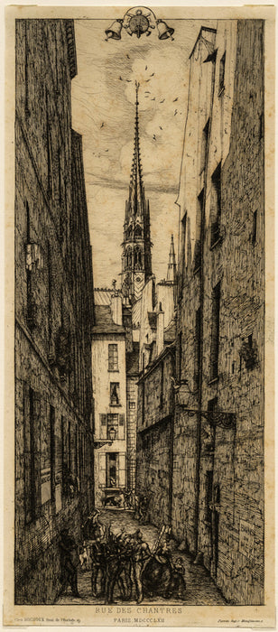 Charles Meryon - Rue des Chantres - main 