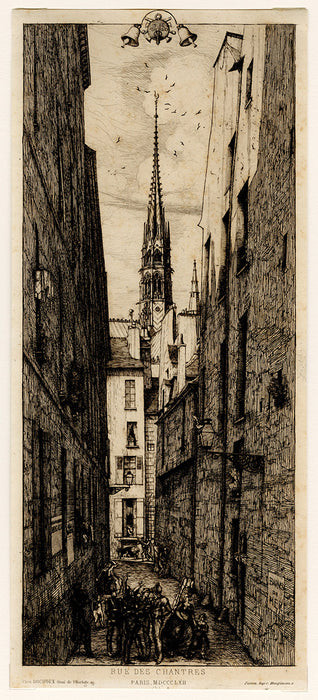 Charles Meryon - Rue des Chantres - main 