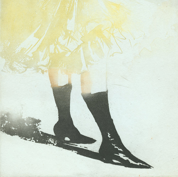 Edgar CHAHINE - Les Chaussettes - Color aquatint - 1903