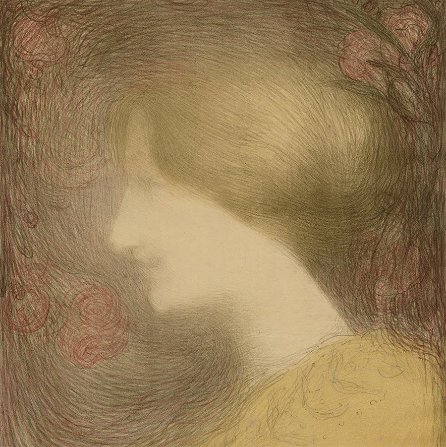 Edmond Francois Aman-Jean - Tete de Femme - L’Album d’Estampes Originales de la Galerie Vollard
