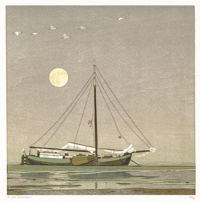 Erik Van ommen - Tjalk with Spoonbills - main 