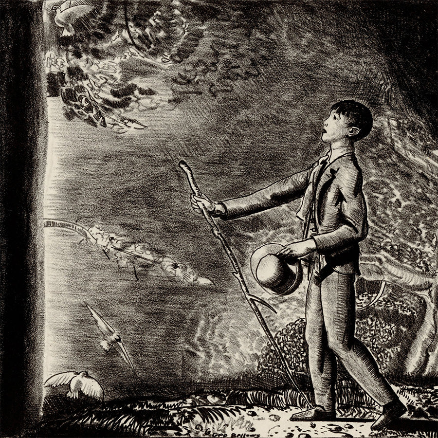 George Bellows - The Journey of Youth - The Wind Bloweth - detail