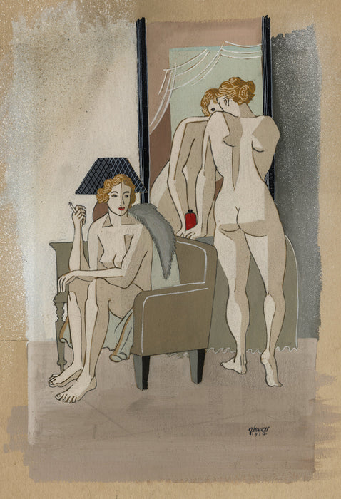 Gilbert Hancox - Two Nudes - main 
