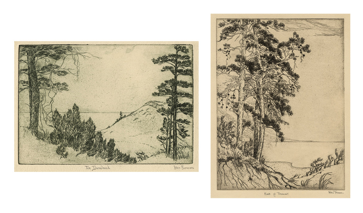 Helen Forman - A Pair of Etchings - In Duneland and East of Tremont - main 