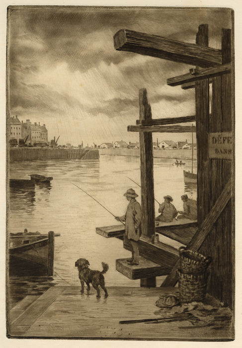 Henri Guerard - Scaffolding on the Slipway in the Pollet Neighborhood in Dieppe - main 