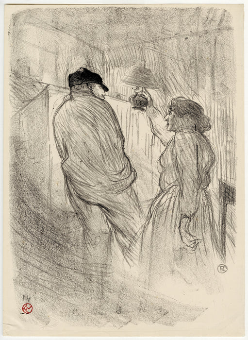 Henri de Toulouse-lautrec - Au Théâtre Libre: Antoine dans 