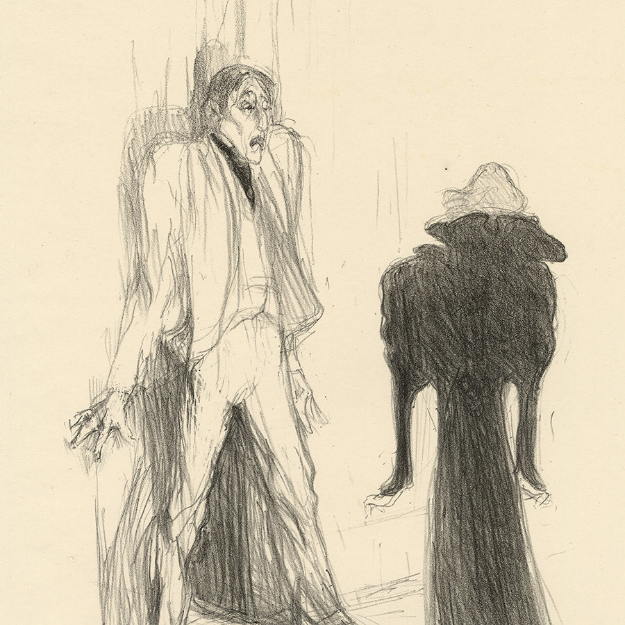 Henri de TOULOUSE-LAUTREC - Lugné-Poé, dans Image - Lithograph - 1893 - detail