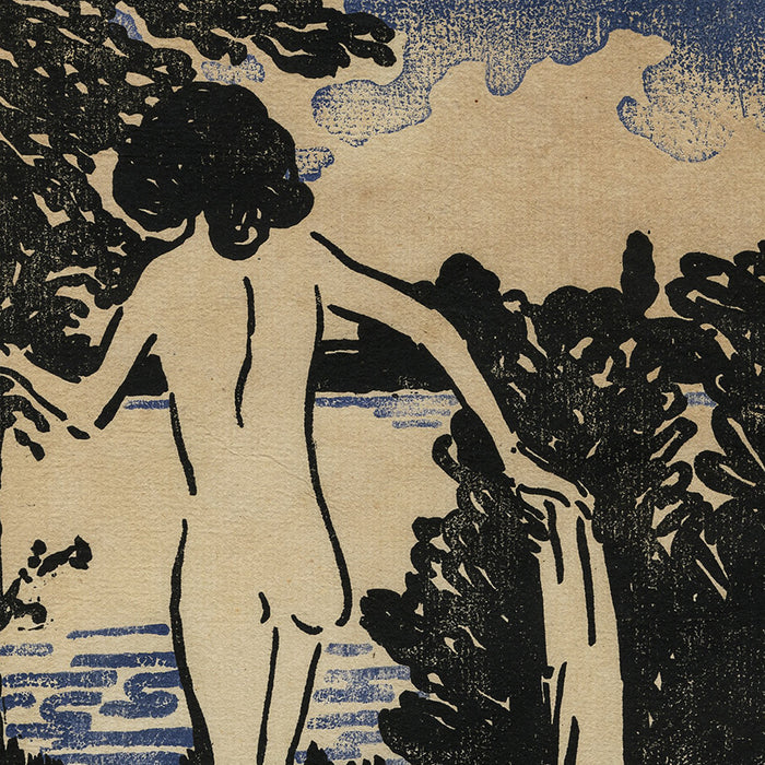 Jean-Emile LABOUREUR - Baigneuse - Woodcut - 1902 