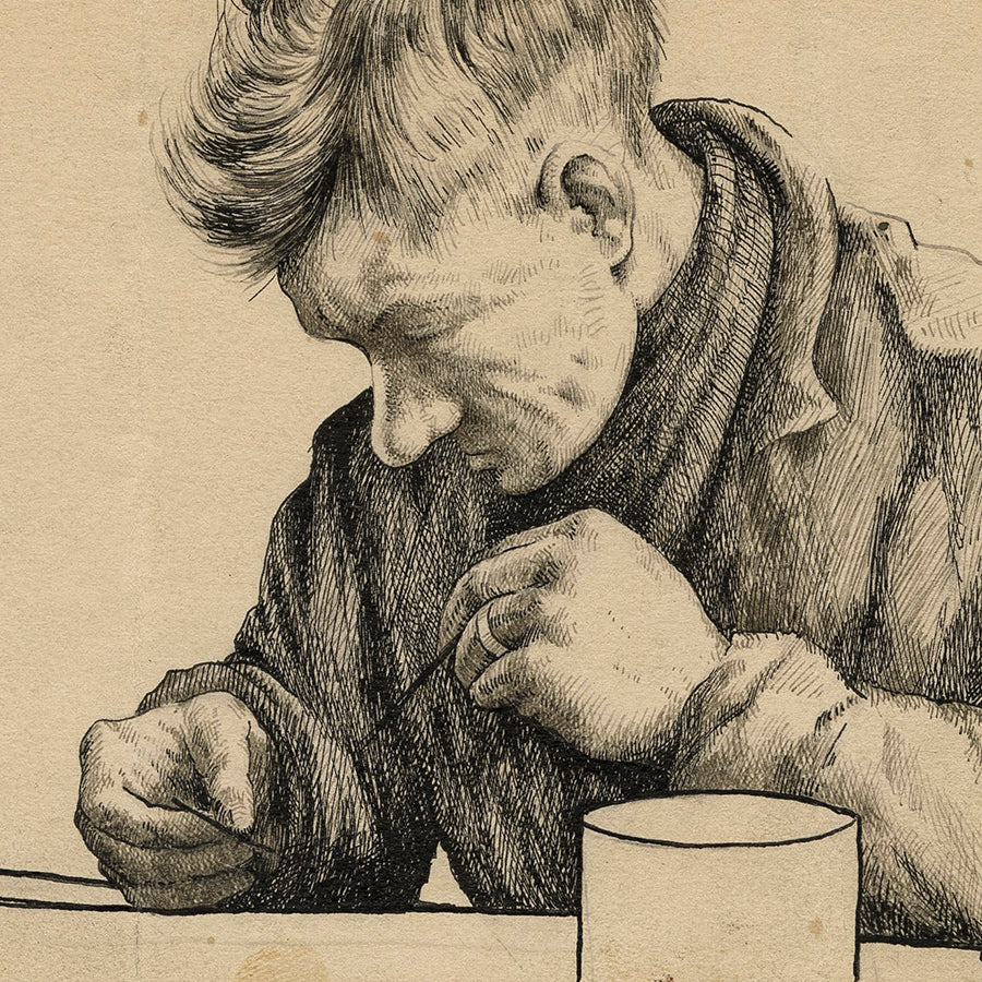 Keith Ink Keith Shaw Williams - The Lonely Heart - Etching & Ink Study - 1945 ...