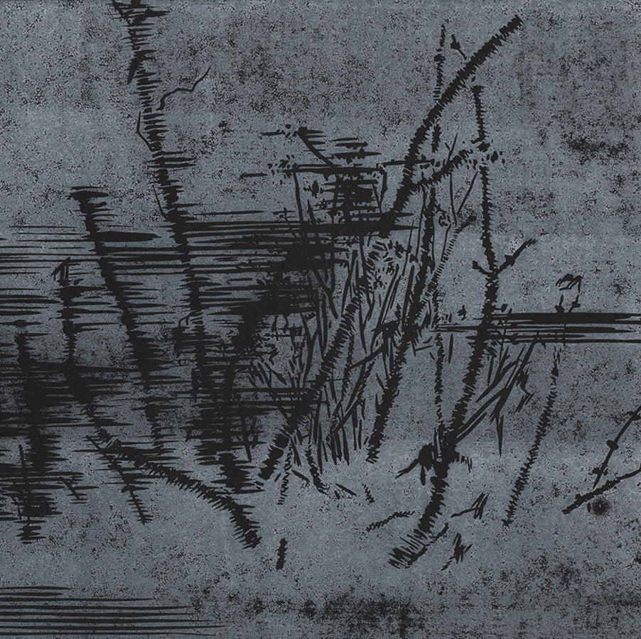 Olesya DZHURAEVA - Another Winter III - Linocut - 2023 - detail