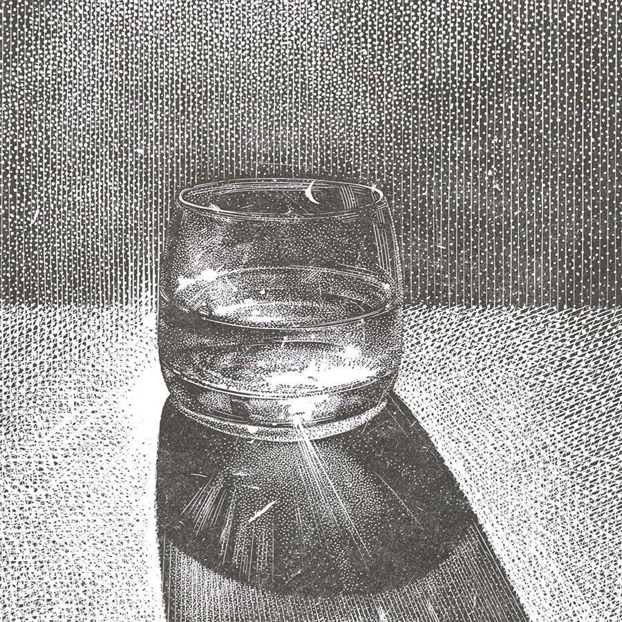 Olesya DZHURAEVA - The Light of Dark Roads - Linocut - 2023 - detail