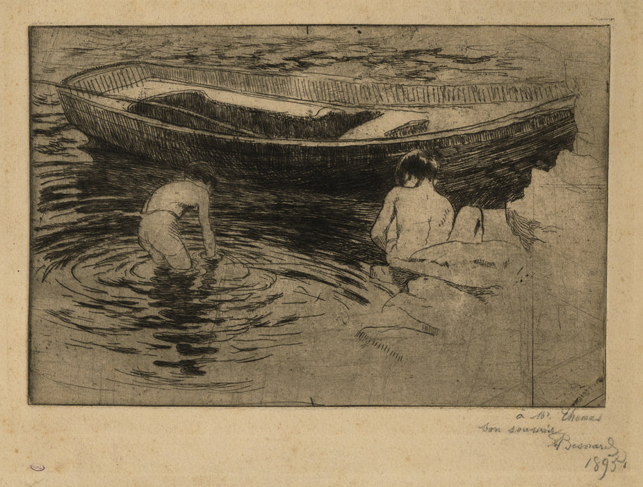 Paul Albert Besnard - La Baignade à Talloires - main 