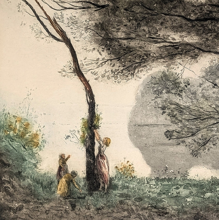 Richard Ranft Tree Richard RANFT - Souvenir de Mortefontaine - etching, aquatint - 1910 ...
