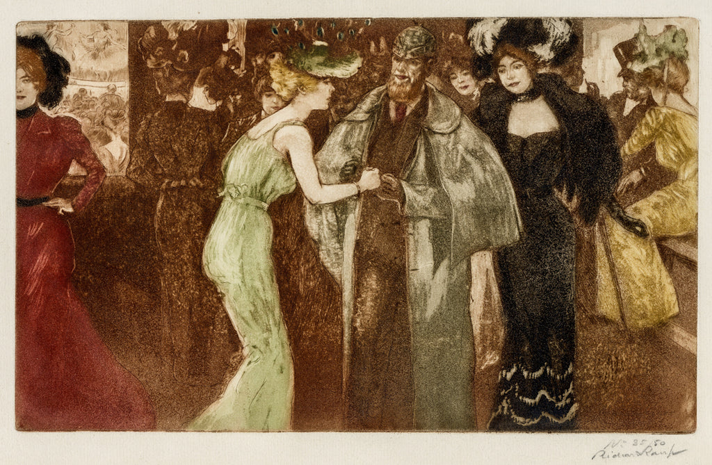 Richard RANFT - L’Anglais au Folies-Bergères - etching, aquatint ...