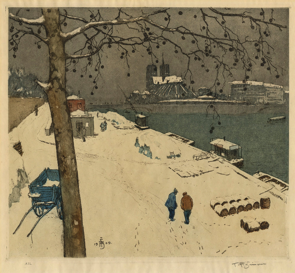 Tavik Frantisek SIMON - Quai de la Tournelle - Notre Dame under