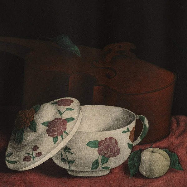 Tomoe YOKOI - Still Life with Stringless Cello - Mezzotint