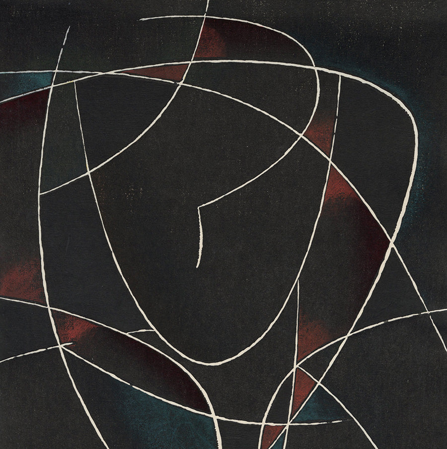 Toshi Yoshida - American Girl B - Sosaku Hanga - 1954 - detail