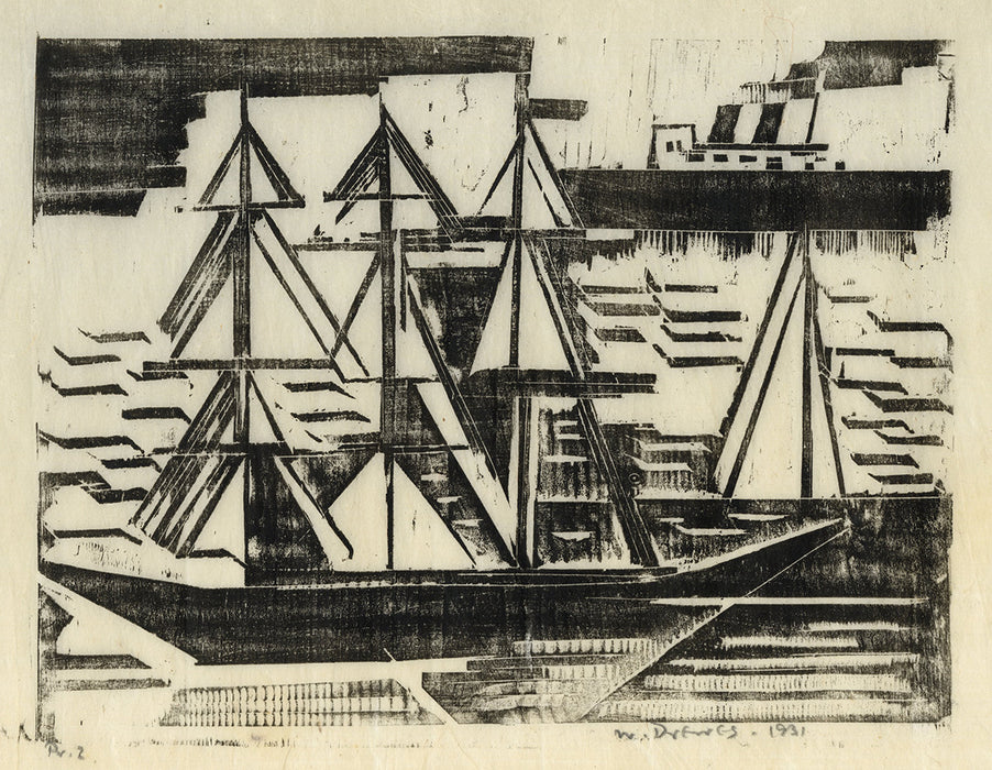 Werner Drewes - Three-Masted Schooner - main 