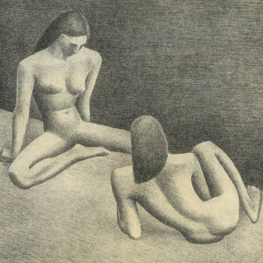 William J. SEWELL - Can I See Into Myself - Lithograph - 1945 - detail