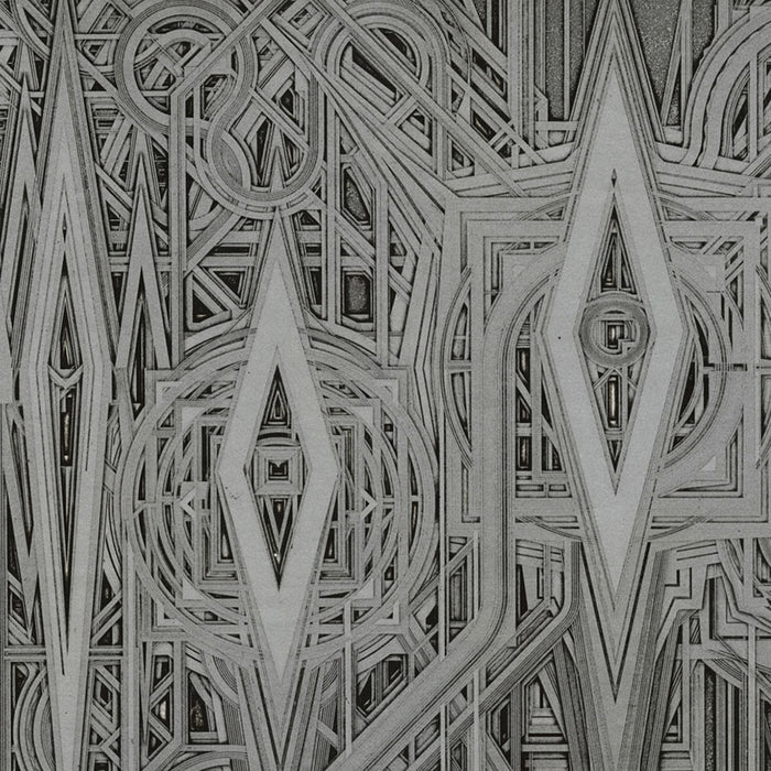 Yasuyuki KIHARA - Displacement - Déplacement - Aquatint printed black ink - 1975 - detail