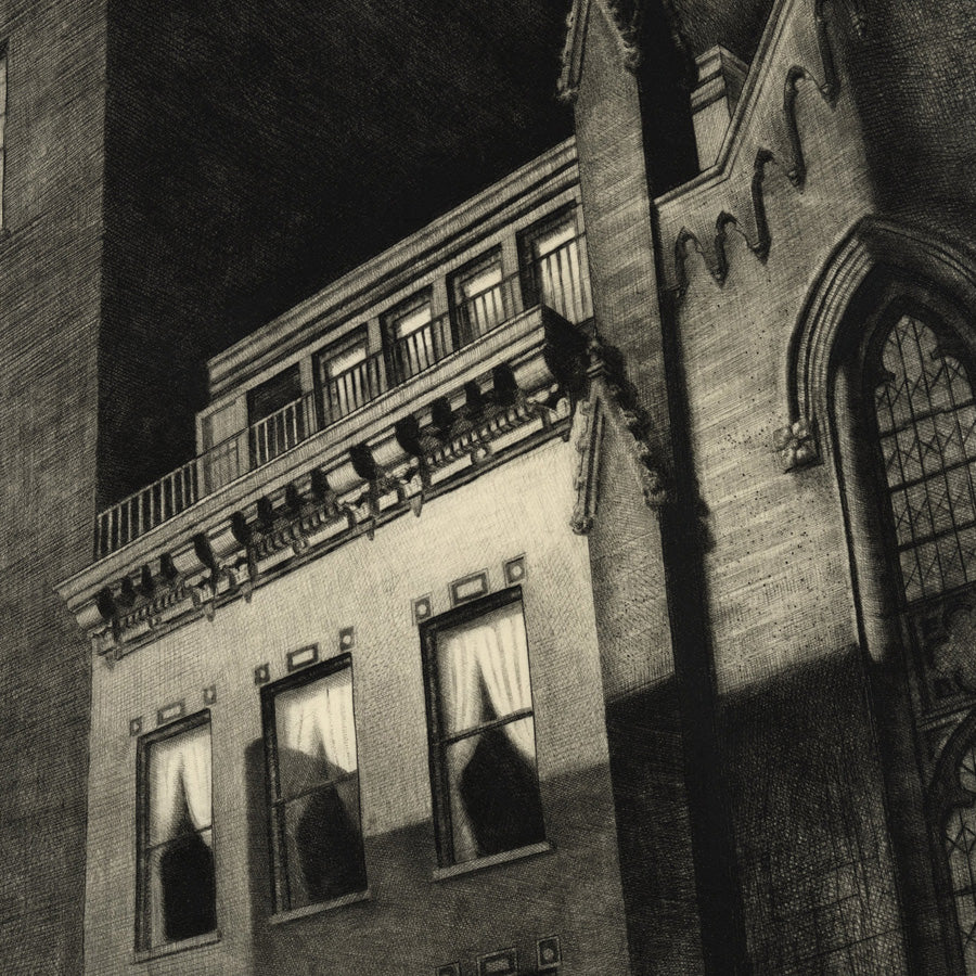 Armin Landeck - 11 West 11th Street - etching and  drypoint - New York City 